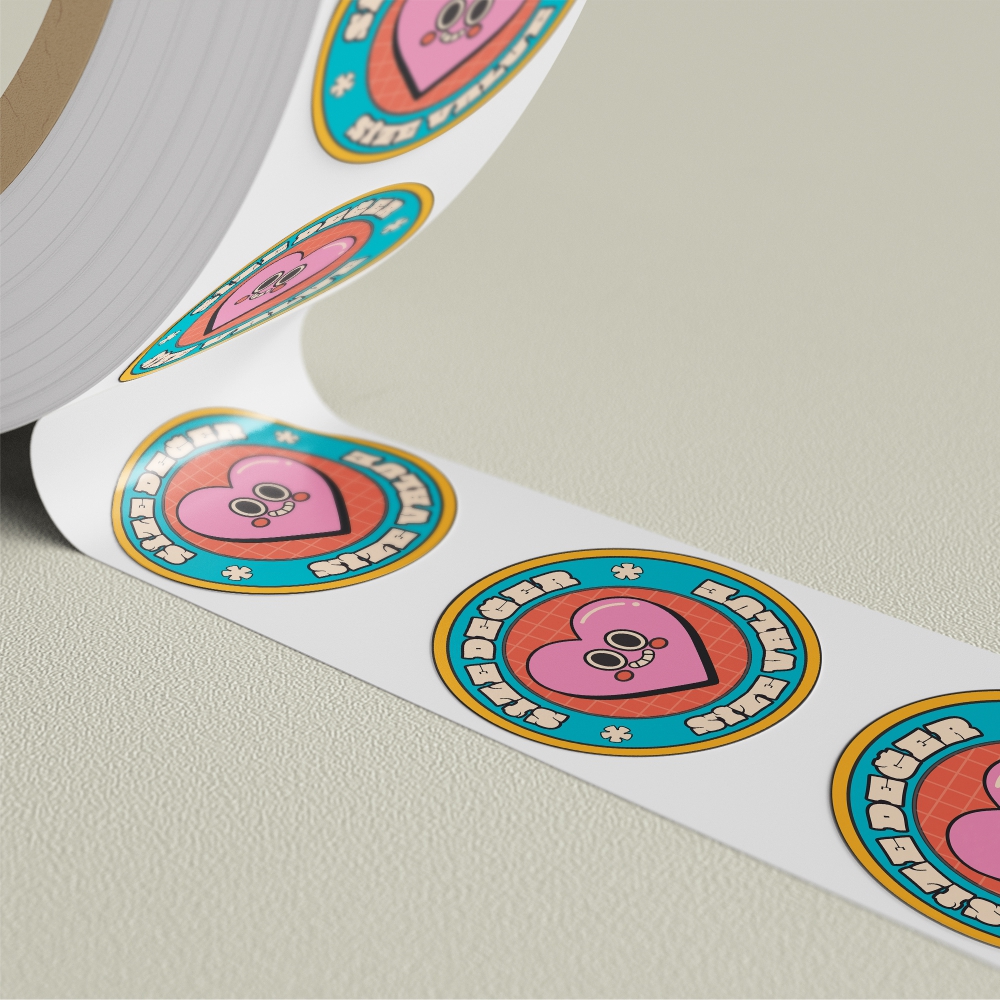 LOVE STICKER TASARIMI VE BASKISI